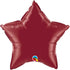 Personalised Burgundy Red <br> Star Balloon